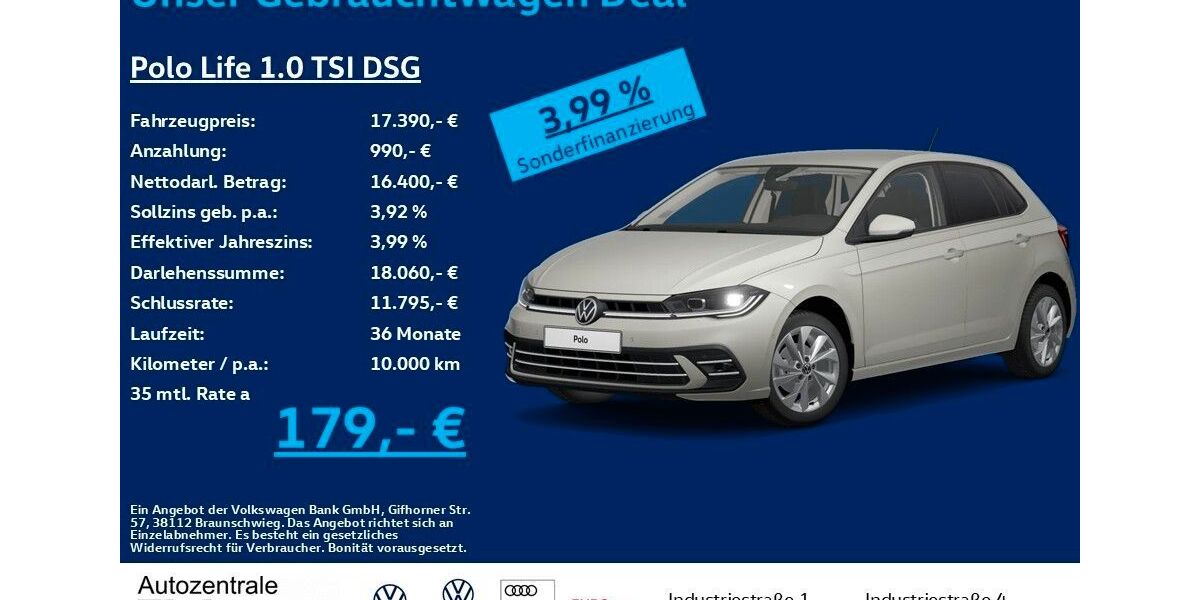 VW Polo 41.700 km 17.490 &euro; Heiligenroth 56412
