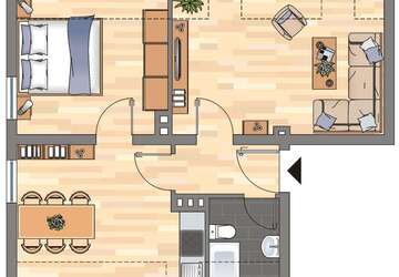 Wohnung Montabaur - 4 Zimmer, 59 m&sup2;, 569&euro; | Angebot:27286268